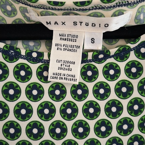 Max Studio Floral Patterned slip on three quarter sleeve dress size S - Picture 4 of 8